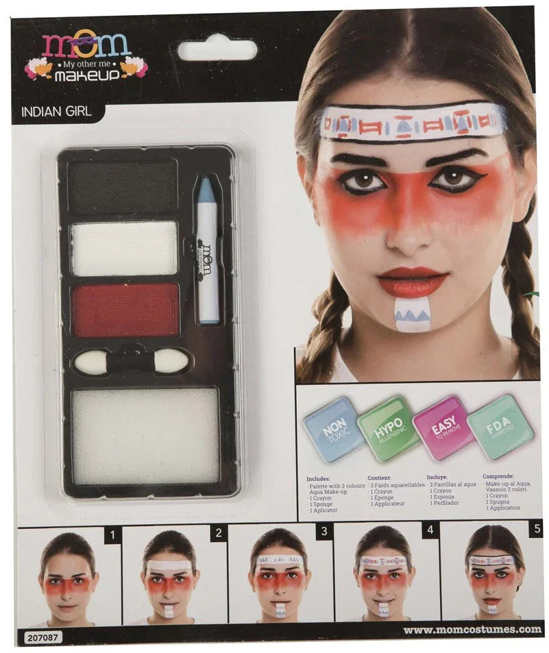 Kit de Maquillaje de India para Mujer Complementos Indios Viving