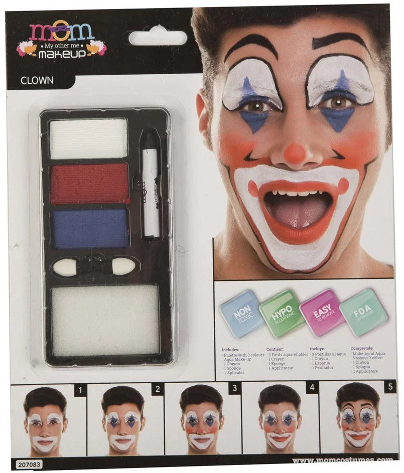 Kit de Maquillaje de Payaso para Adulto Complementos Payasos Viving