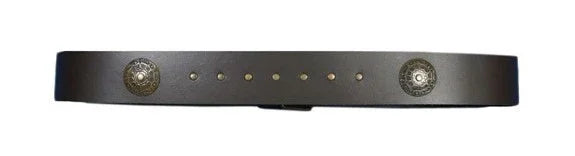 Cinturón Estrecho de Cuero con Decoración Metálica Cinturones Medieval Factory