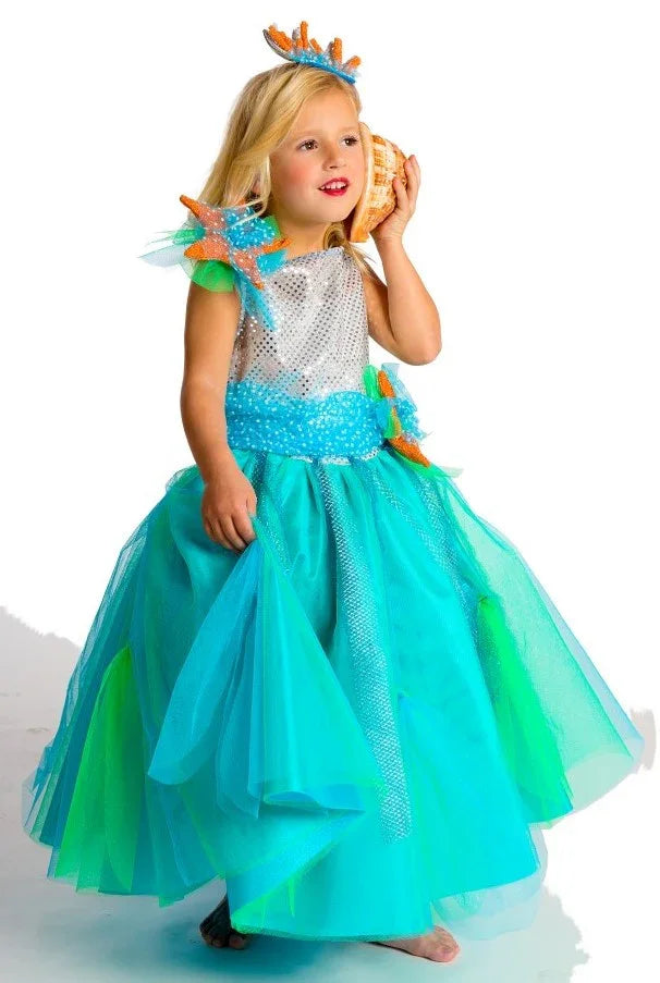 Disfraz de Princesa del Mar para Niña Princesas y Príncipes Infantiles Nines