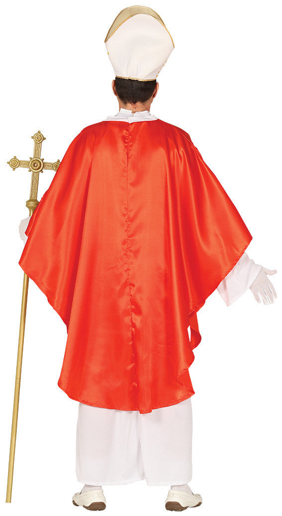 Disfraz de Papa con Capa para Adulto Religiosos Guirca