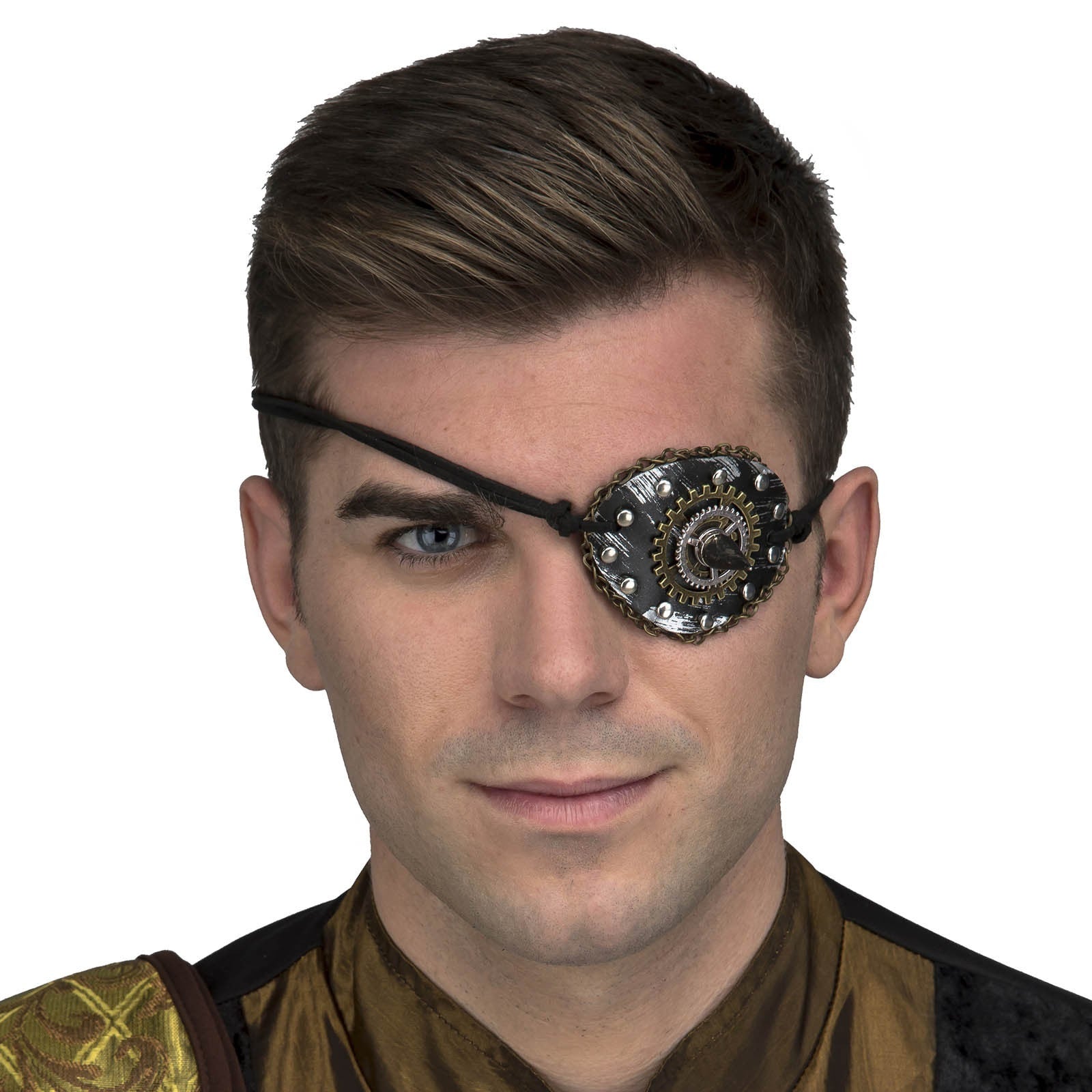Parche Steampunk con Engranajes y Pincho Metálicos Steampunk Viving