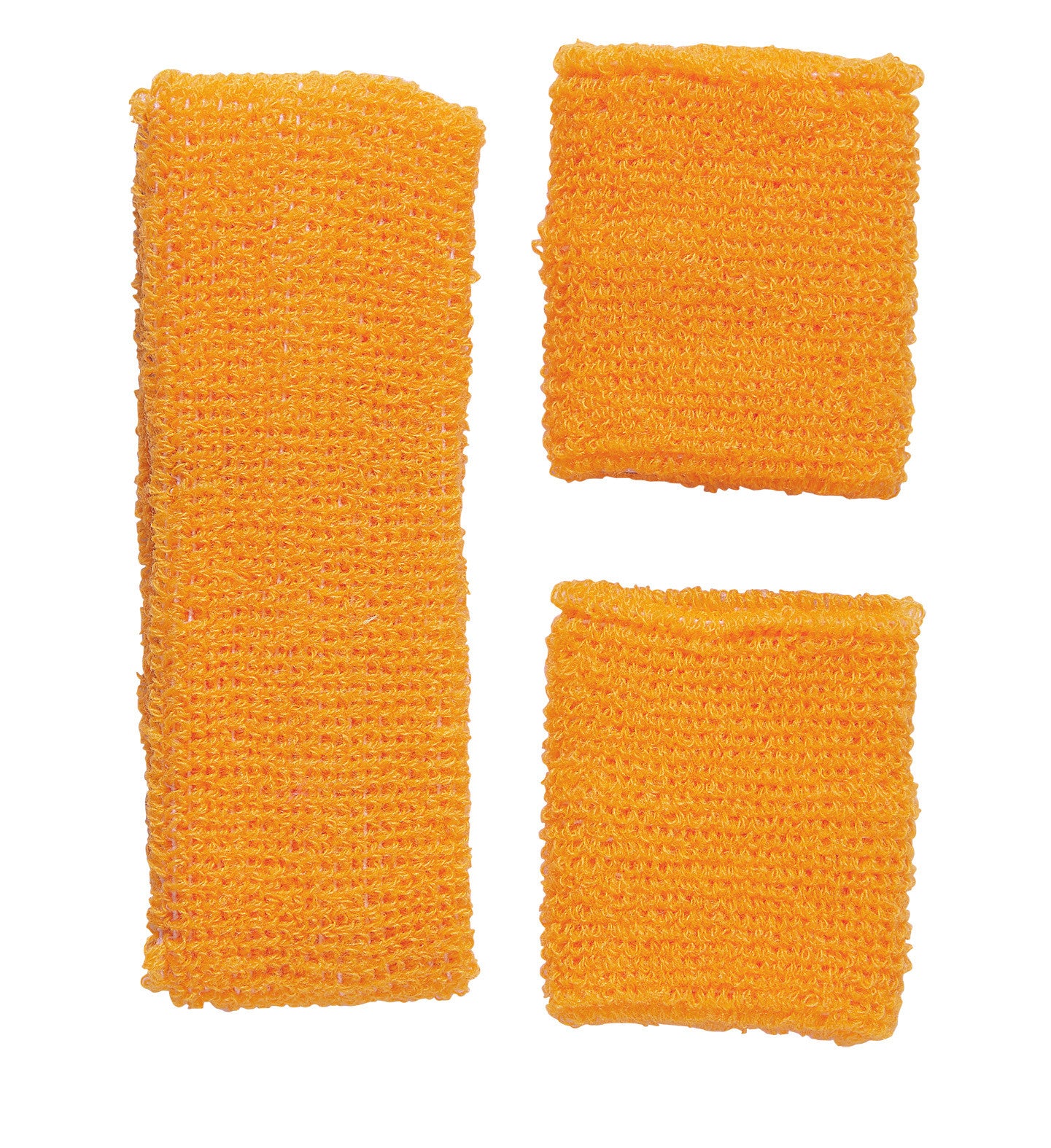 Cinta y Muñequeras Naranja Neón Estilo Años 80 Complementos Años 60, 70, 80 Widmann