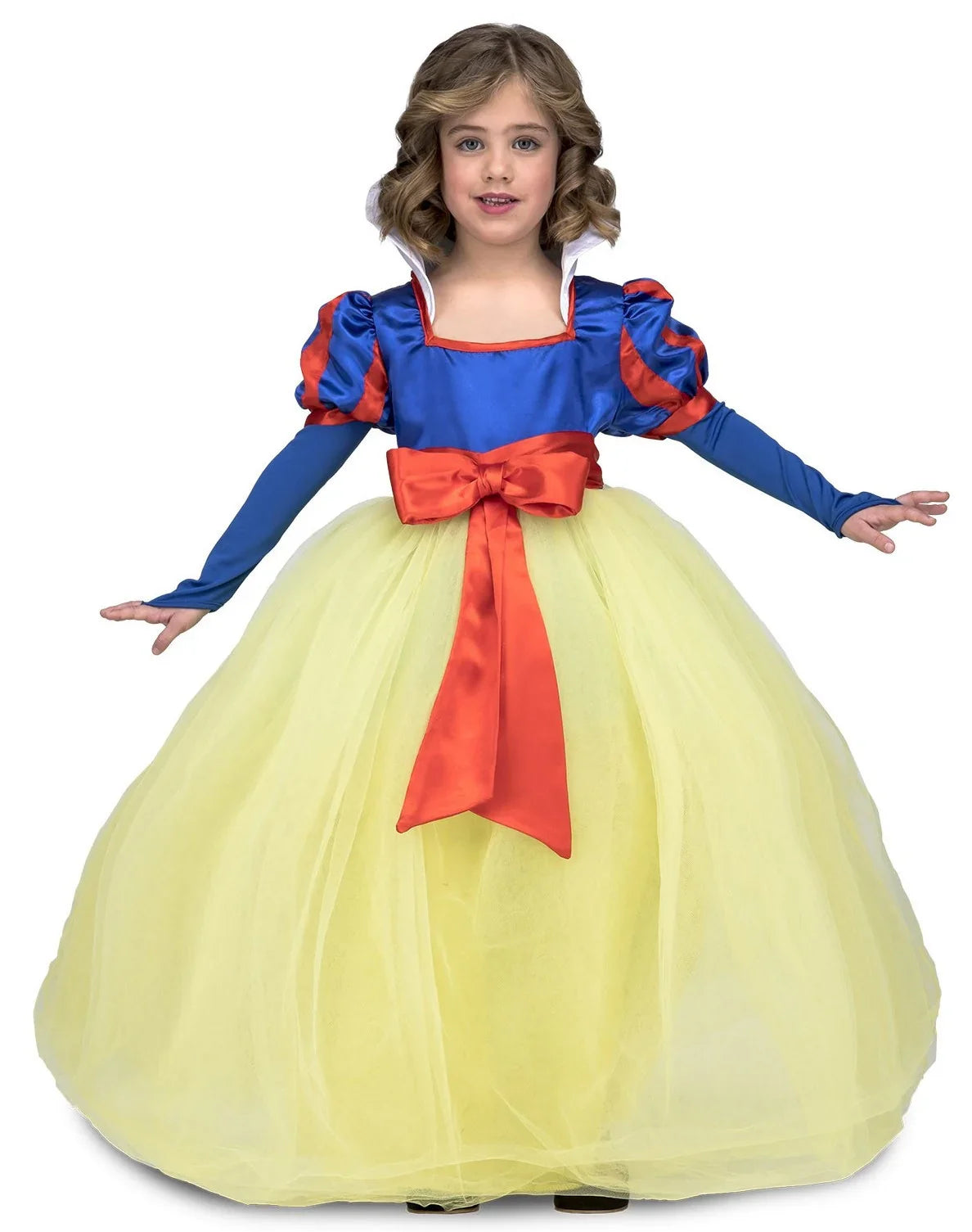Disfraz de Blancanieves con Falda de Tul para Niña Blancanieves Viving