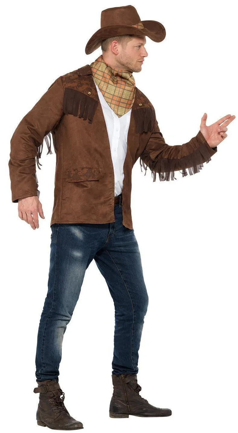 Disfraz de Vaquero con Chaqueta para Hombre Vaquero Smiffys