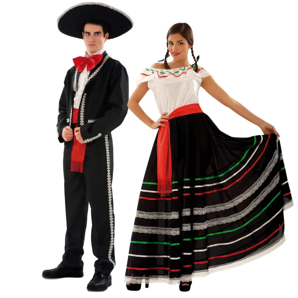 Disfraces en Pareja de Mexicano y Mexicana Mexicanos Disfraces Simon