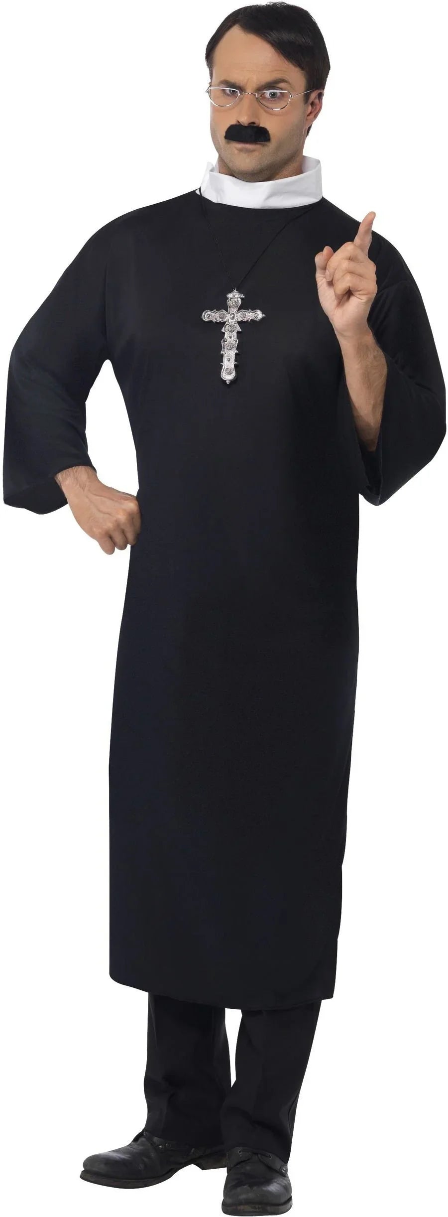 Disfraz de Cura Económico para Adulto Religioso Smiffys