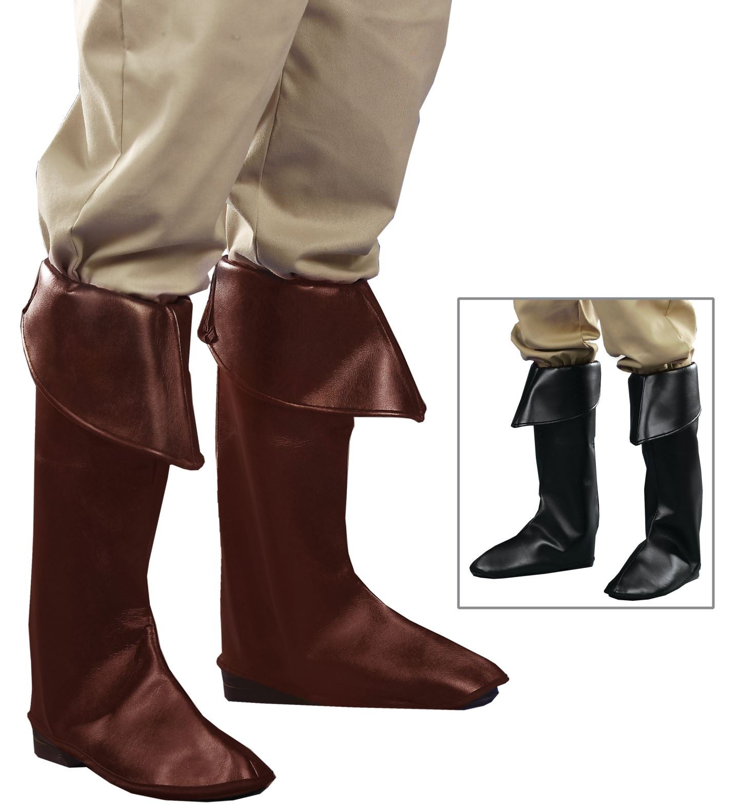 Cubrebotas Medieval Negro o Marrón COMPLEMENTOS Widmann