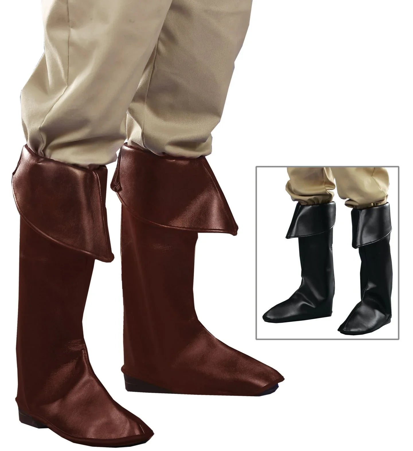 Cubrebotas Medieval Negro o Marrón COMPLEMENTOS Widmann