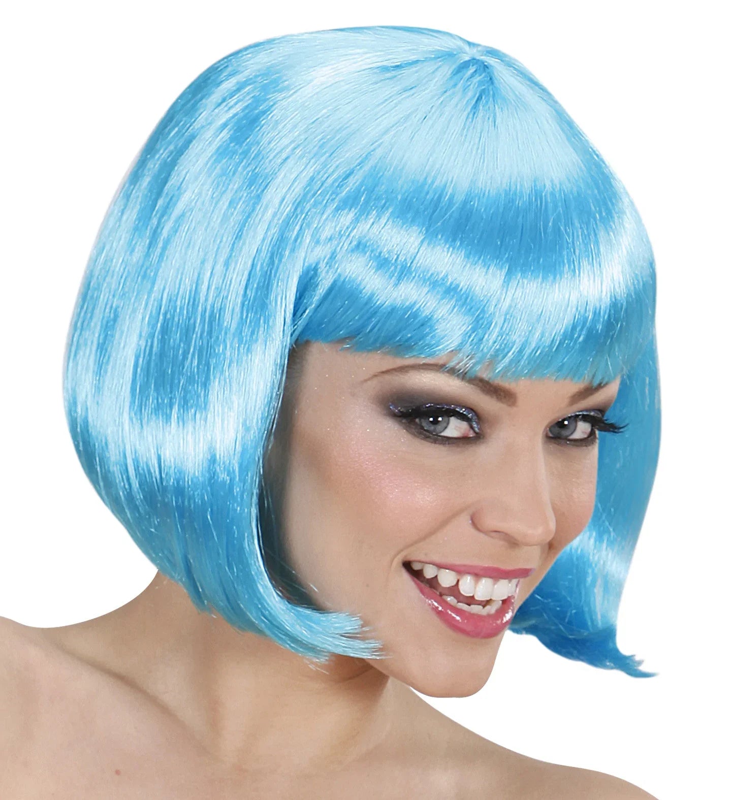 Peluca Azul Corta con Flequillo COMPLEMENTOS Widmann