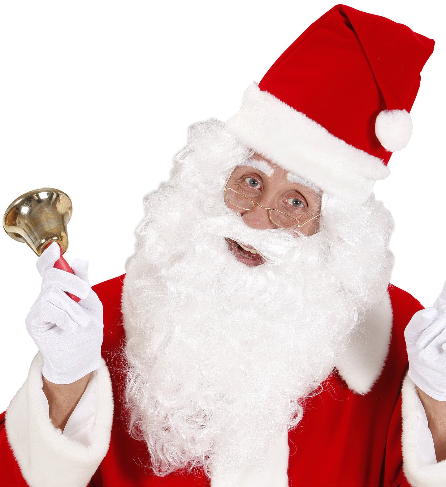 Peluca Blanca con Barba de Papá Noel COMPLEMENTOS Widmann