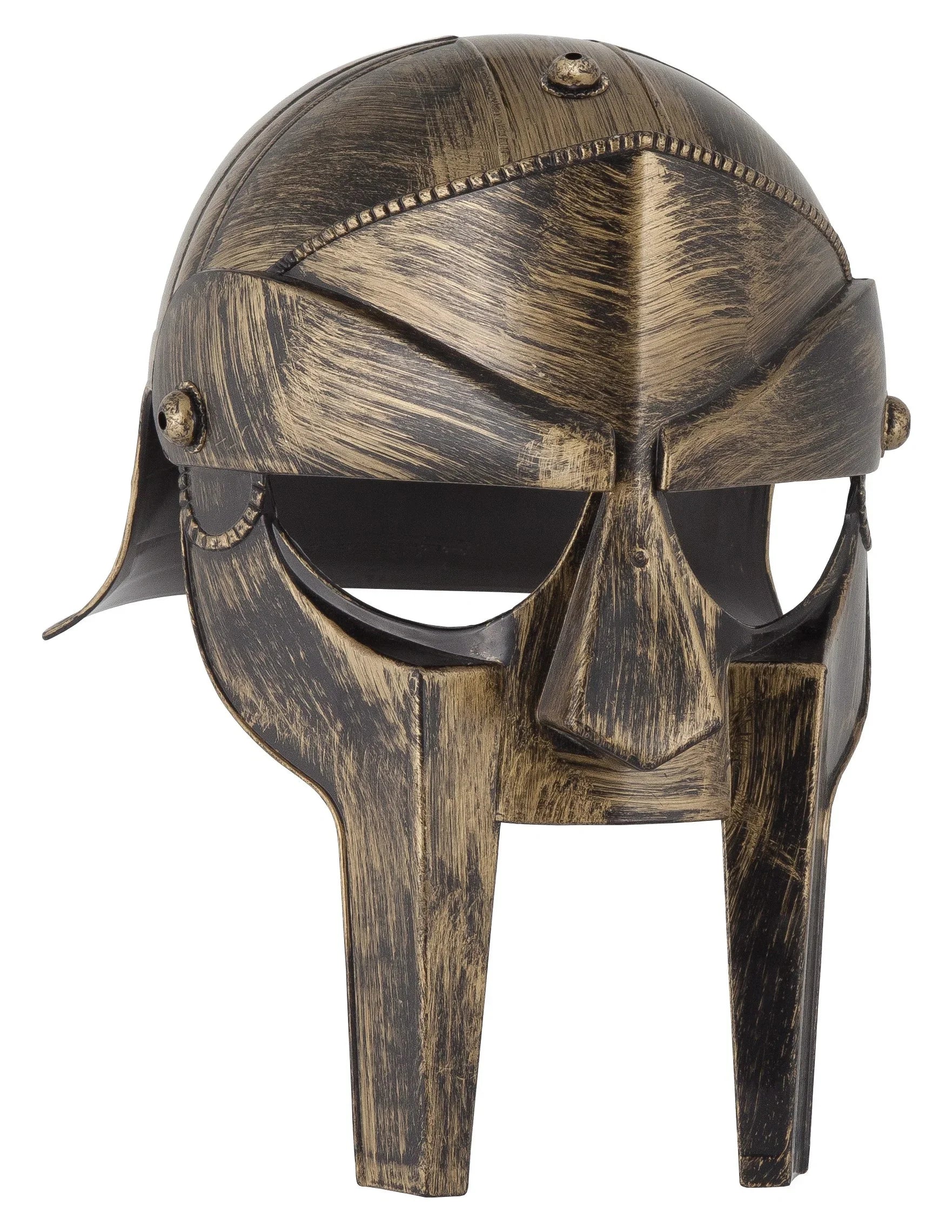 Casco de Gladiador Romano Dorado Complementos Romanos y Griegos Fycar Complementos