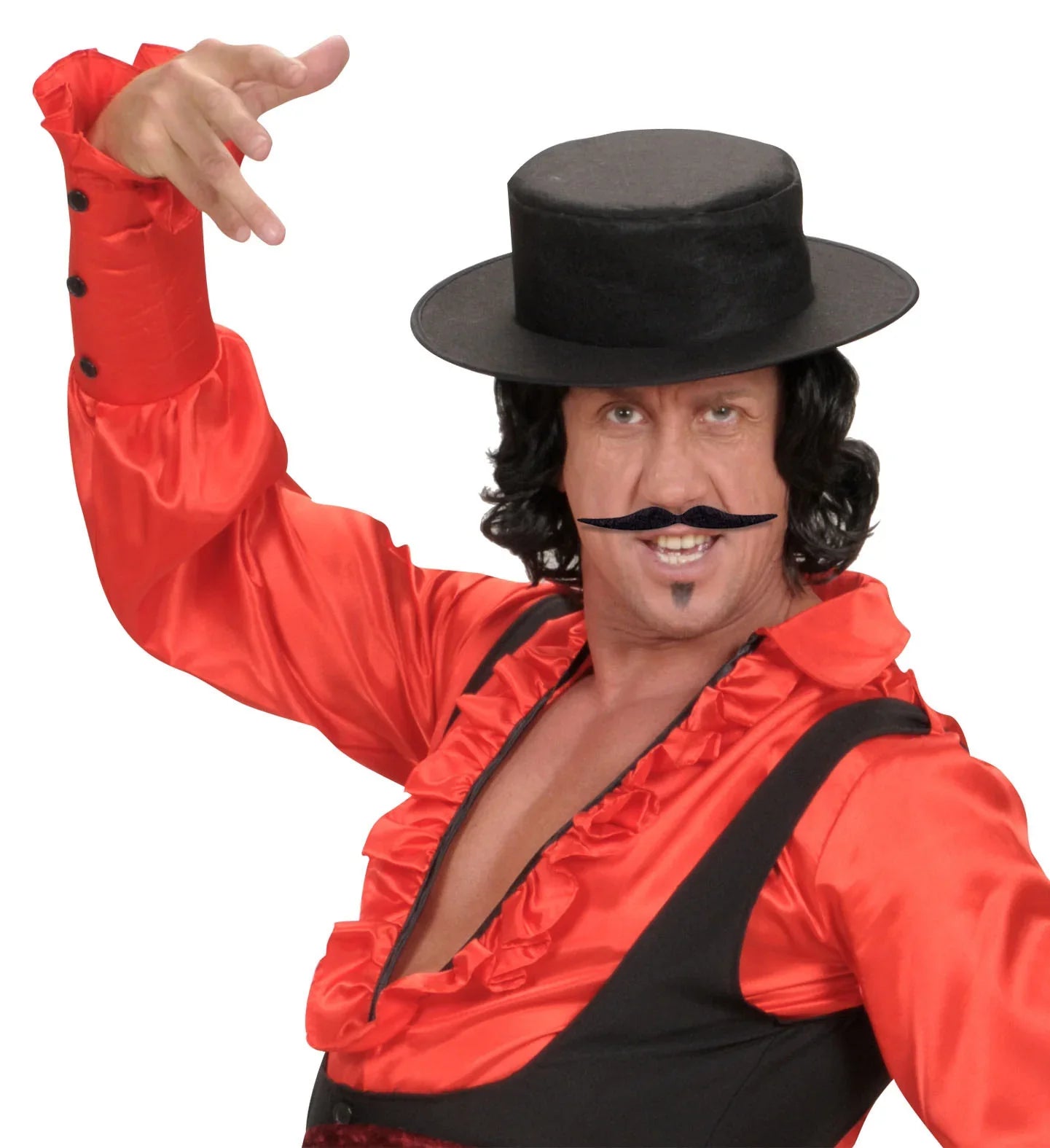 Bigote Adhesivo Largo Moreno Barbas y Bigotes Widmann