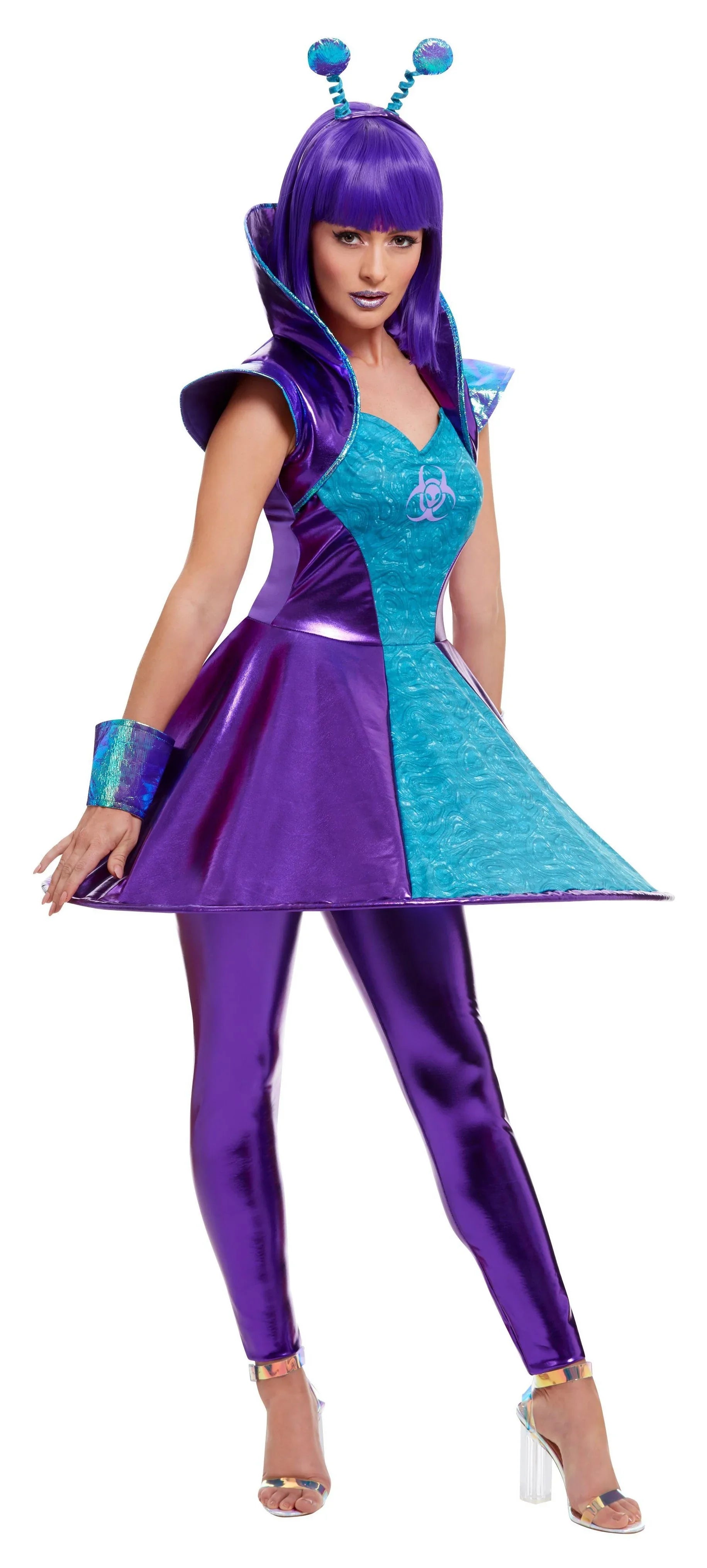 Disfraz de Extraterrestre Espacial para Mujer Extraterrestres Smiffys