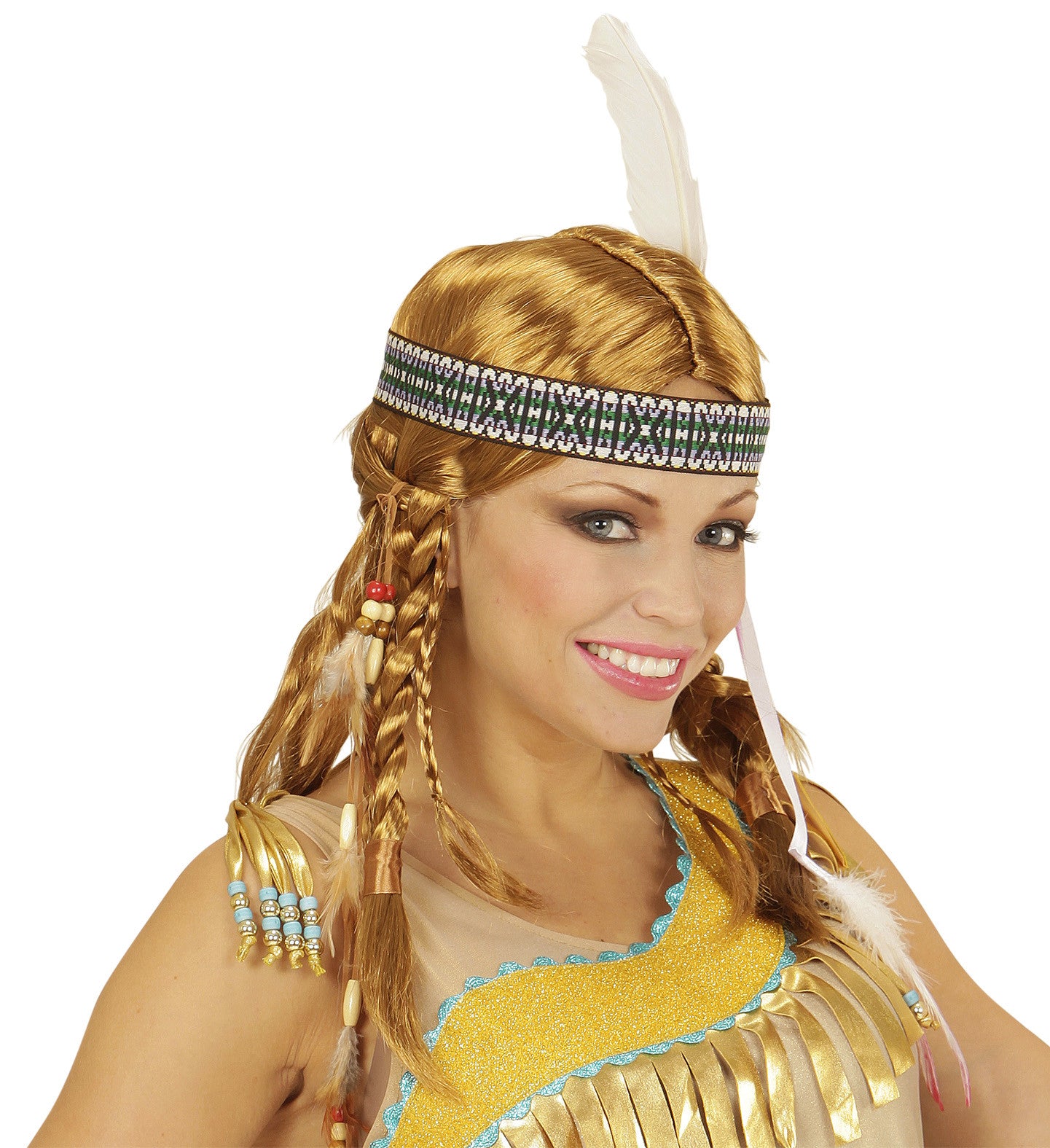Peluca de India Rubia COMPLEMENTOS Widmann