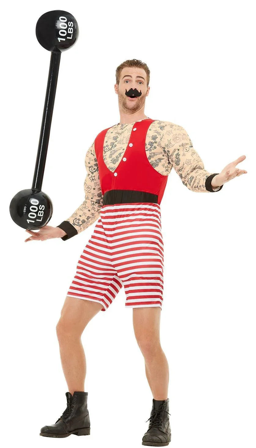 Disfraz de Forzudo Tatuado para Hombre Circo Smiffys
