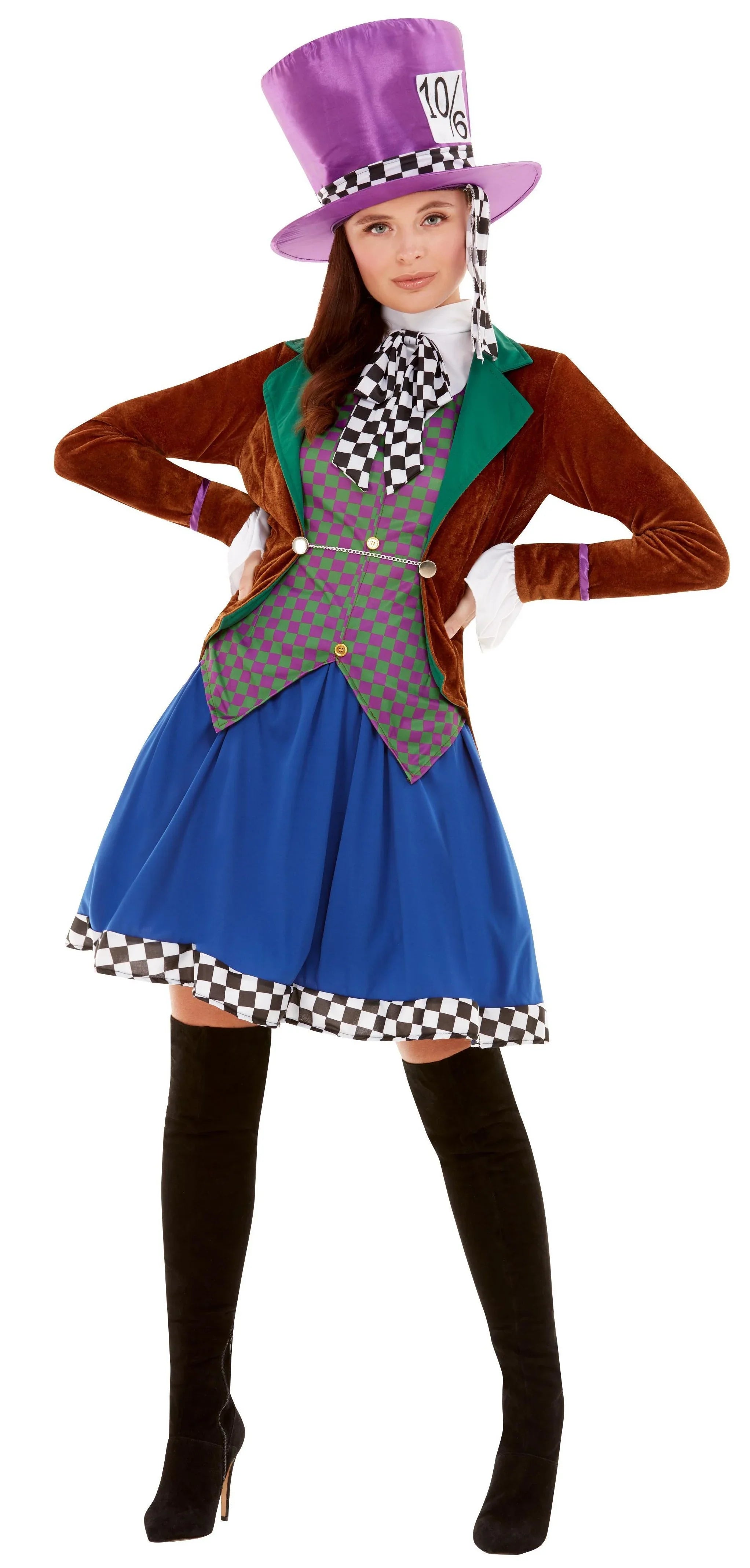 Disfraz de Sombrerera Loca de Alicia para Mujer Sombrerero Loco Smiffys