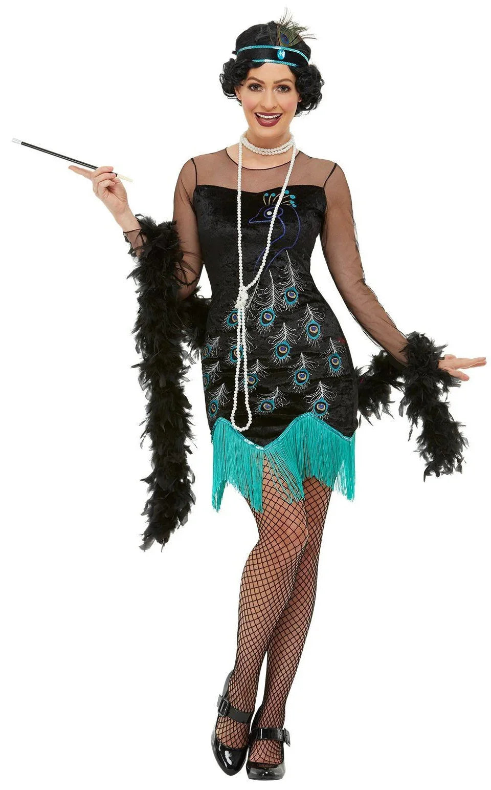 Disfraz de Charlestón Años 20 Pavo Real para Mujer Comprar