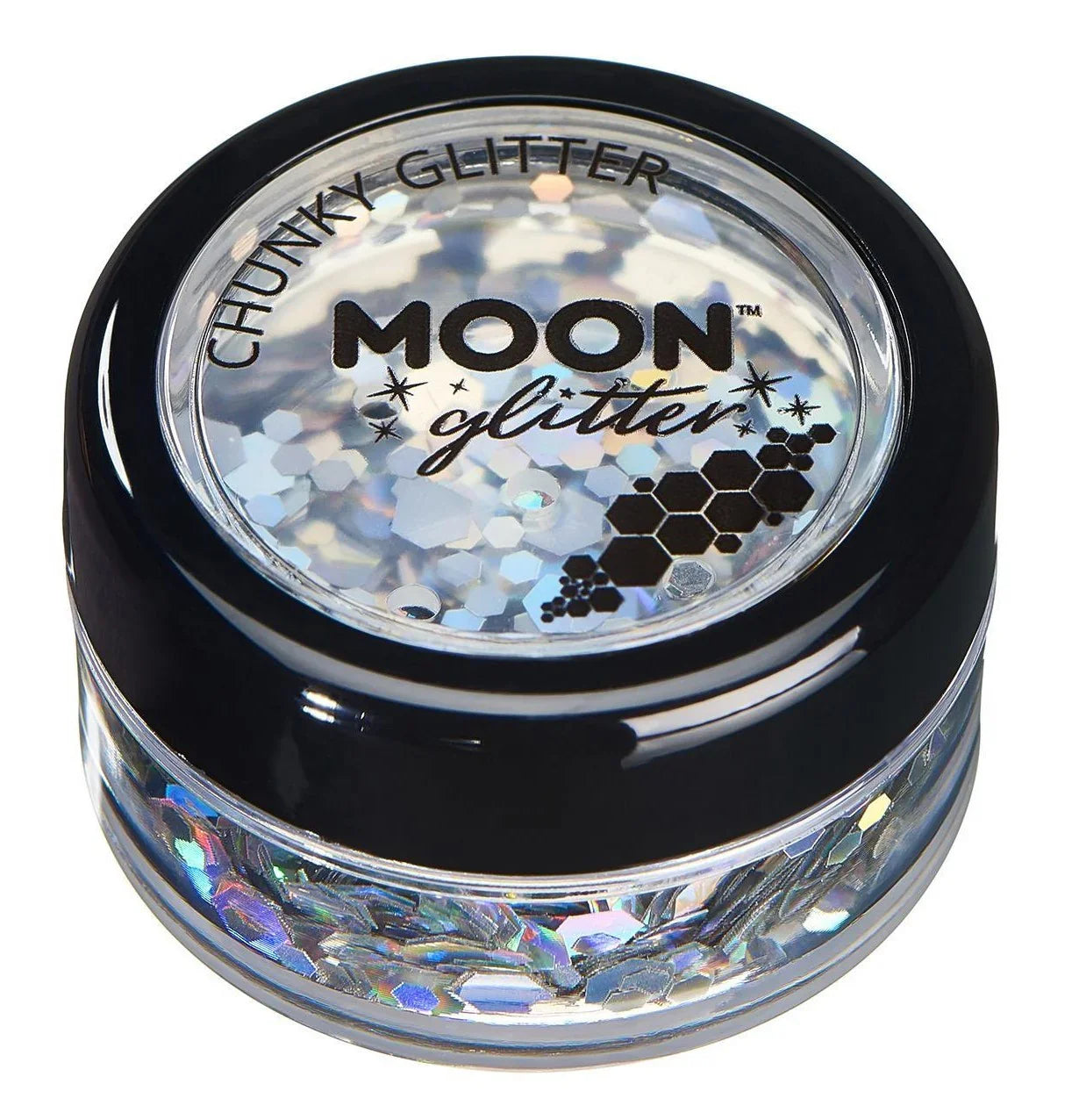 Purpurina Holográfica Gruesa en Varios Colores Purpurina y Escarcha Smiffys Plata