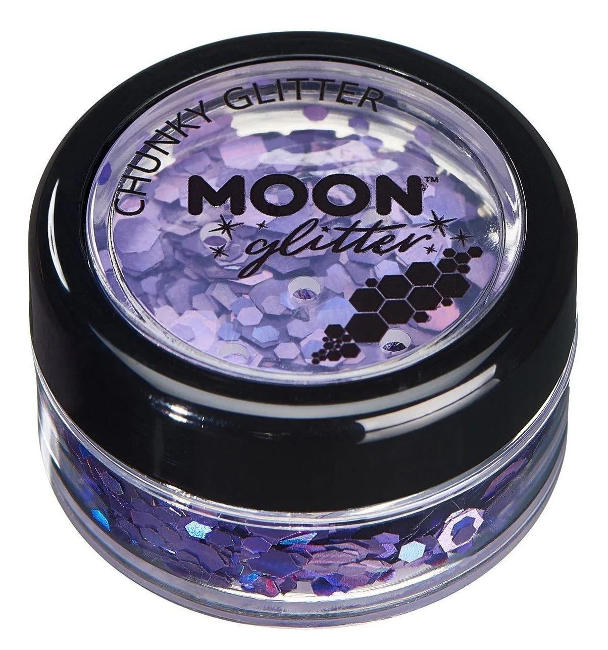 Purpurina Holográfica Gruesa en Varios Colores Purpurina y Escarcha Smiffys Morado