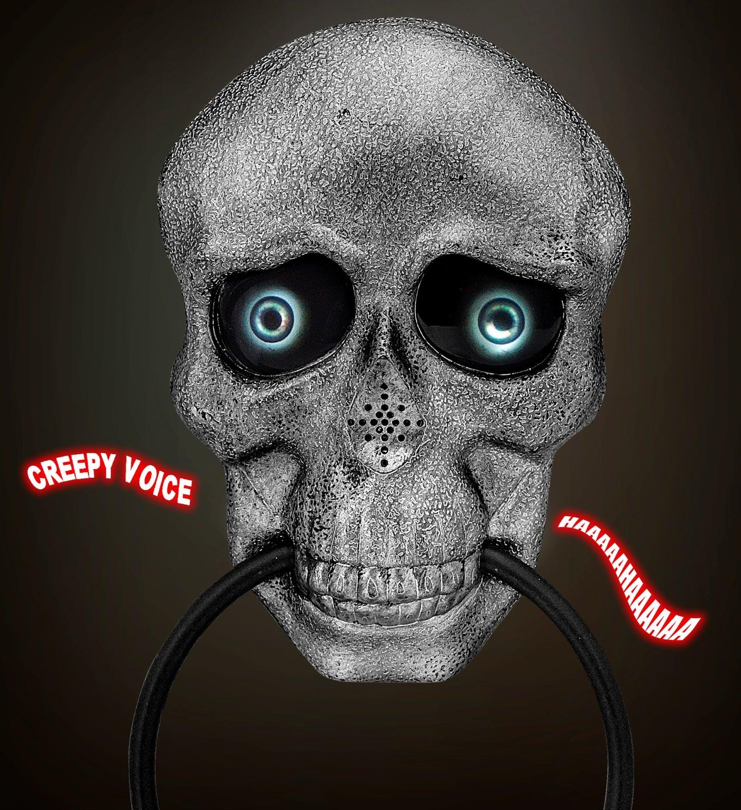 Picaporte de Calavera con Luz y Sonido Decoración Halloween Widmann