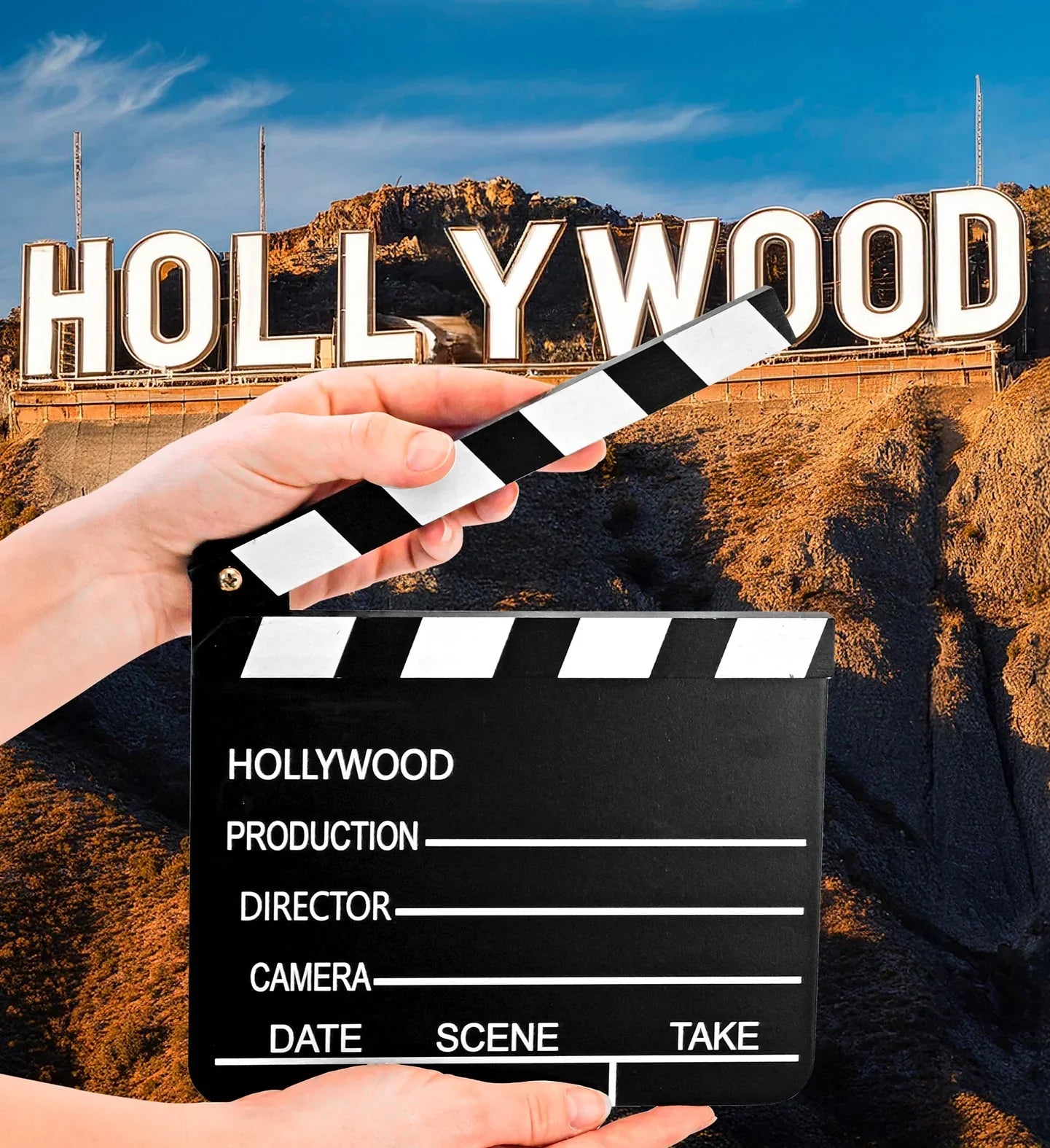 Claqueta de Cine de Película de Hollywood Cine y TV Widmann