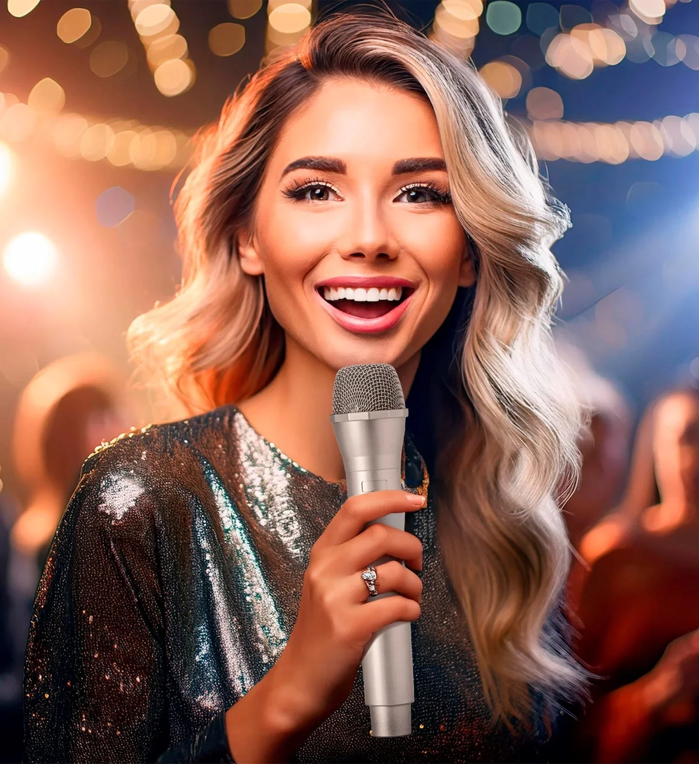 Micrófono Realista de Cantante Músicos y Cantantes widmann