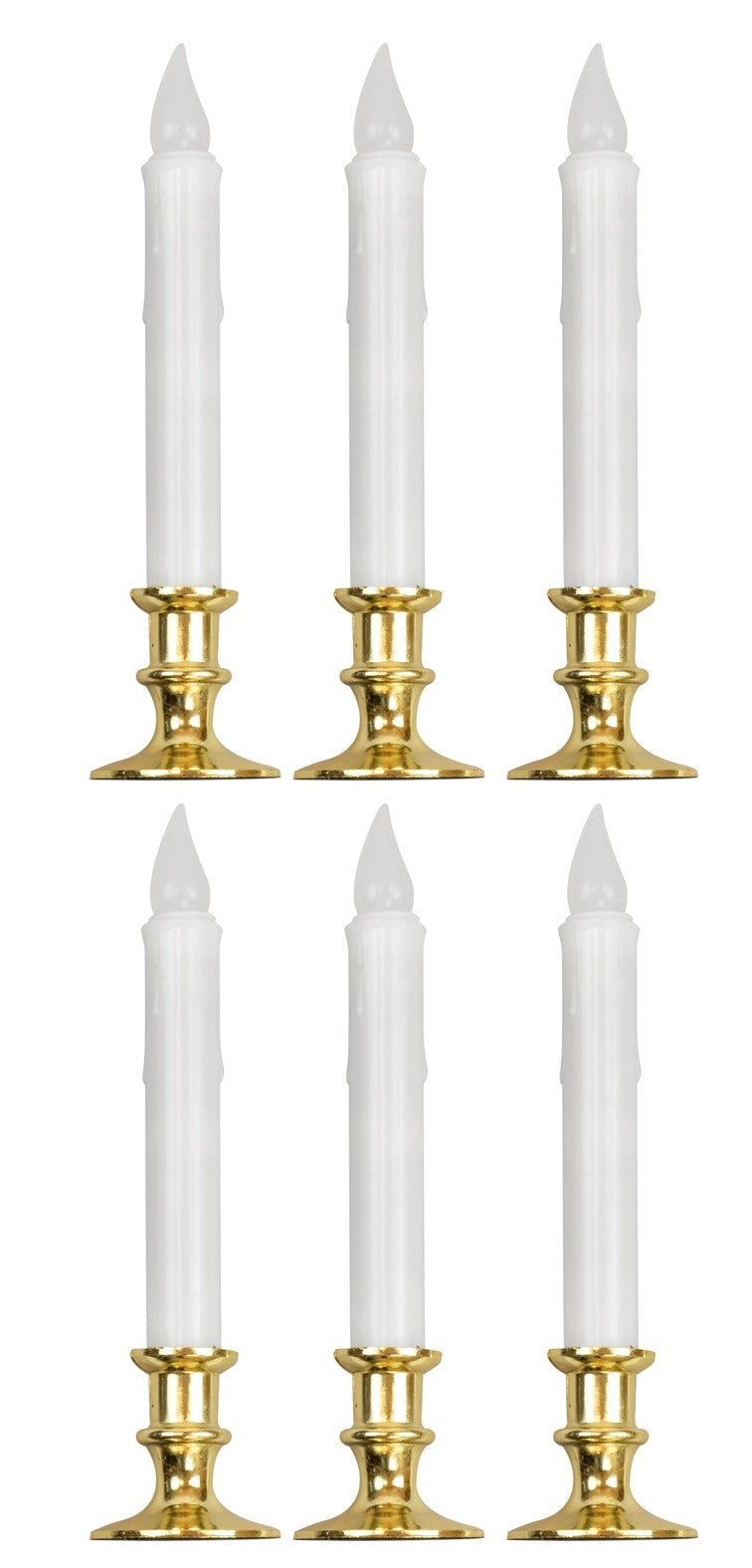 Set de 6 Candelabros con Velas Led y Temporizador Decoración Halloween Widmann