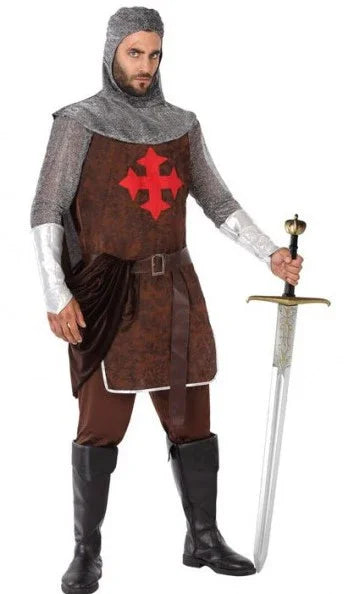 Disfraz de Caballero Medieval Cruzado para Hombre Caballeros y Cruzados Medievales Atosa