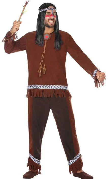 Disfraz de Indio Nativo Americano para Hombre Indio Atosa