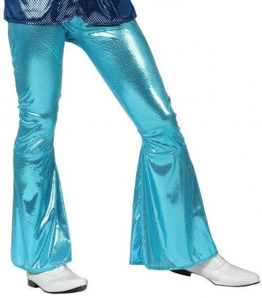 Pantalón de Campana Disco en Azul para Hombre Discotequeros Atosa