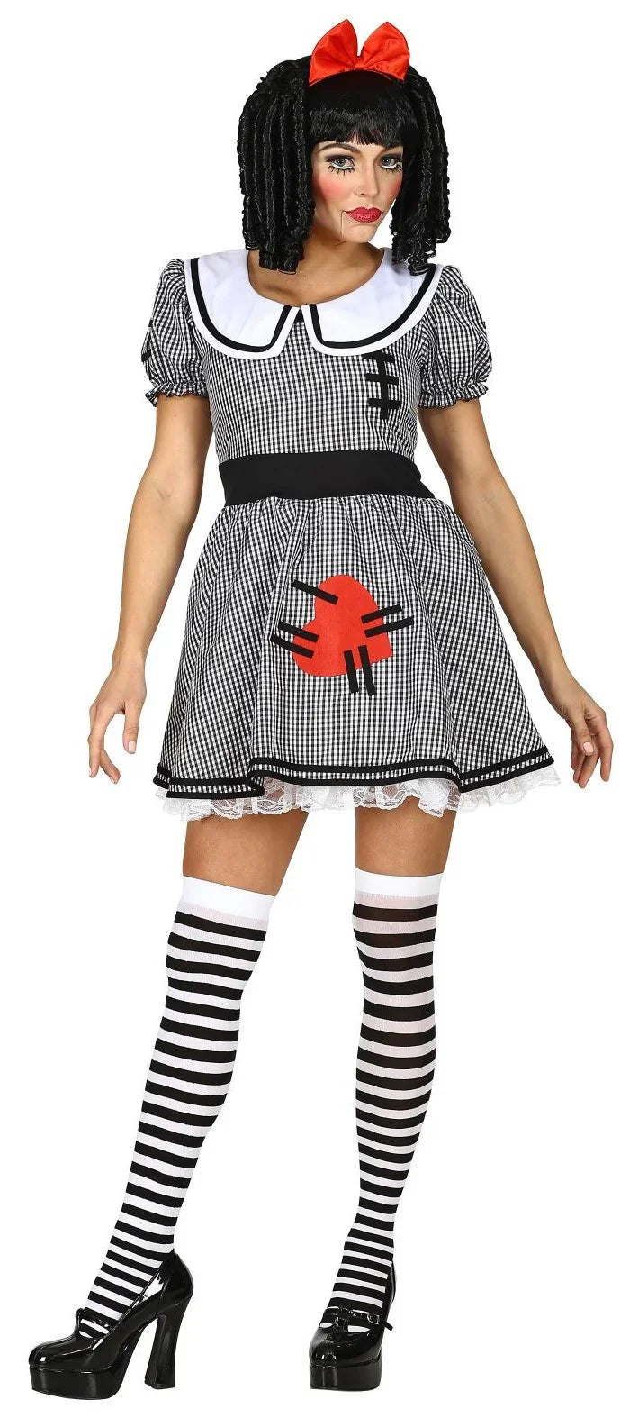 Disfraz de Muñeca de Trapo Siniestra para Mujer Hechiceros y Muñecas Vudú Widmann