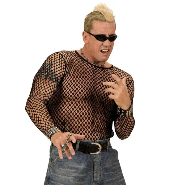 Camiseta de Red Negra para Hombre COMPLEMENTOS Widmann