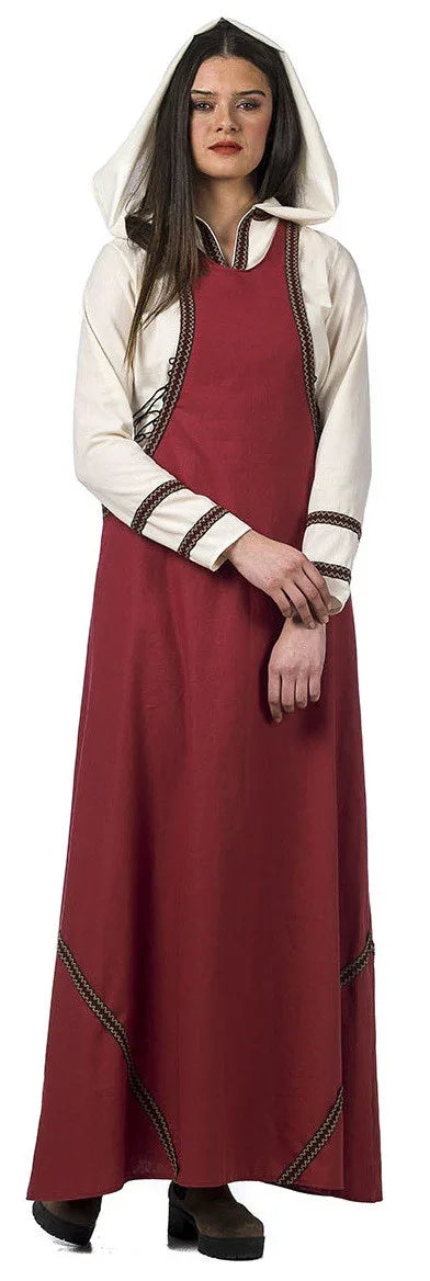 Disfraz de Dama Medieval con Capucha para Mujer Princesas y Damas Medievales Limit Sport