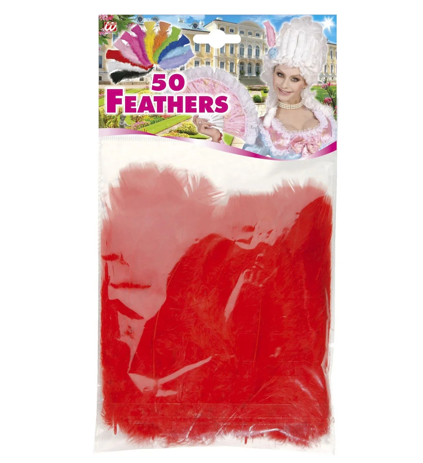 Pack de 50 Plumas de Colores COMPLEMENTOS Widmann