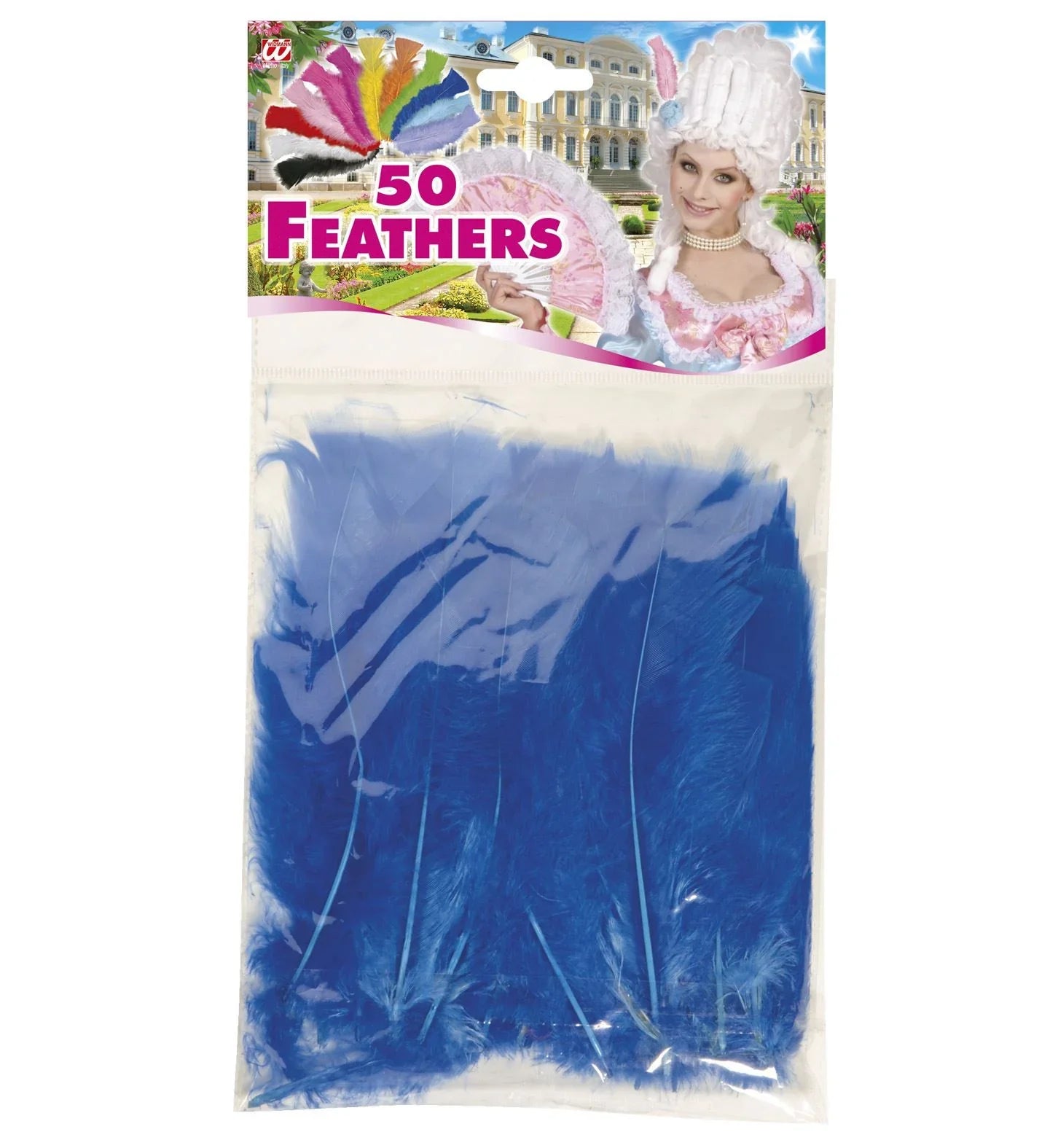 Pack de 50 Plumas de Colores COMPLEMENTOS Widmann