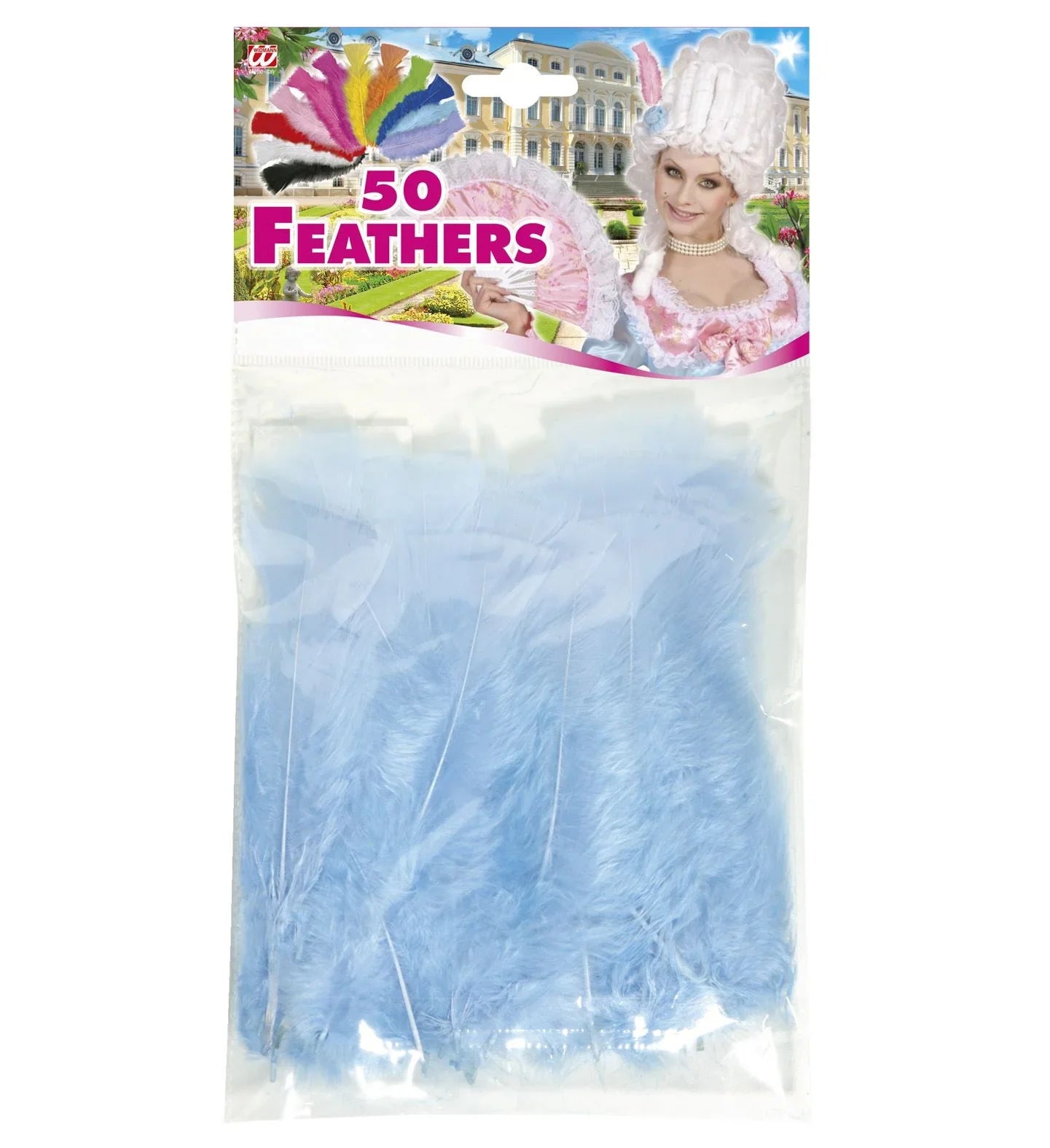 Pack de 50 Plumas de Colores COMPLEMENTOS Widmann