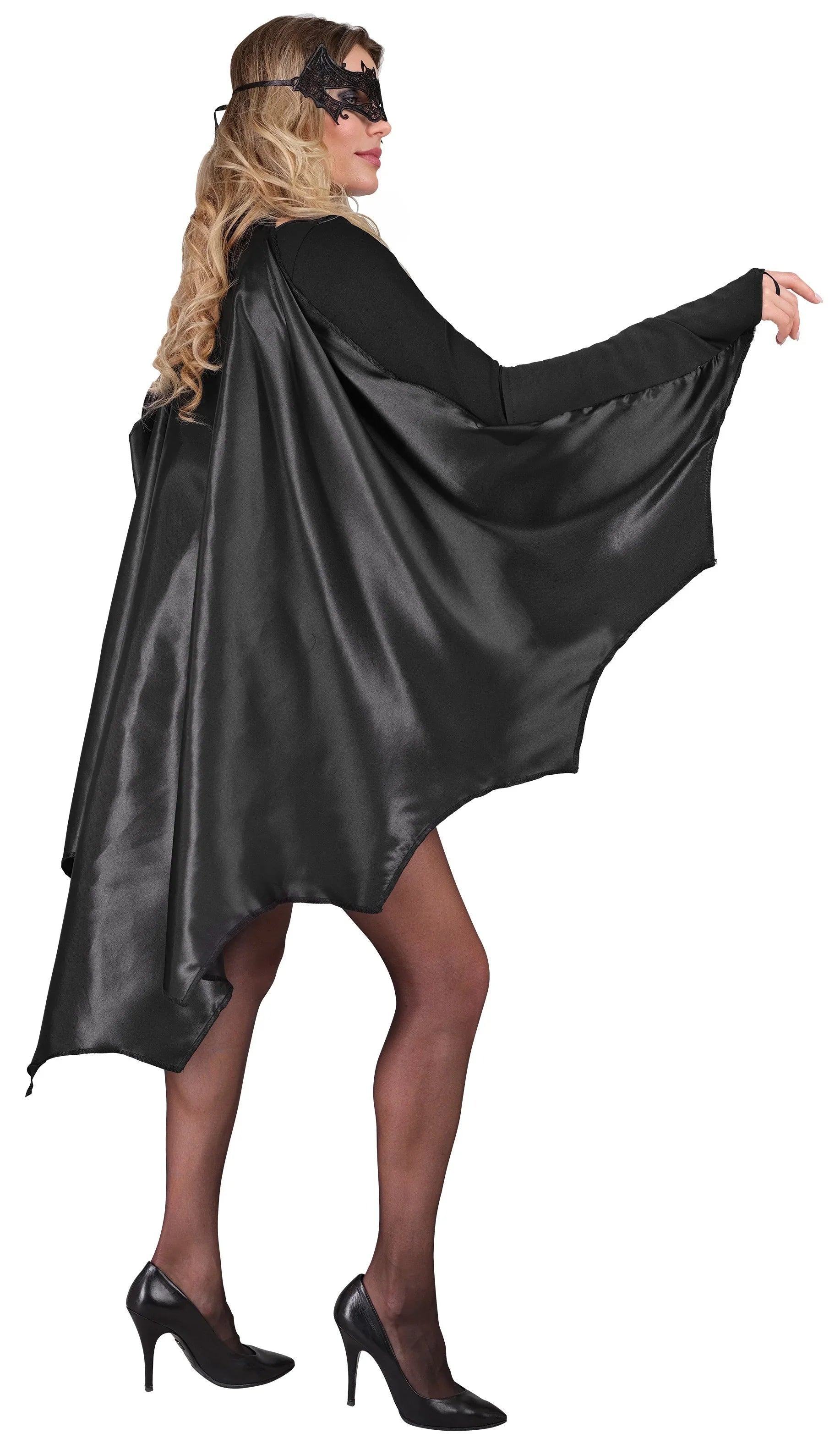 Capa Negra de Alas de Murciélago Vampiro para Adulto Capas Widmann