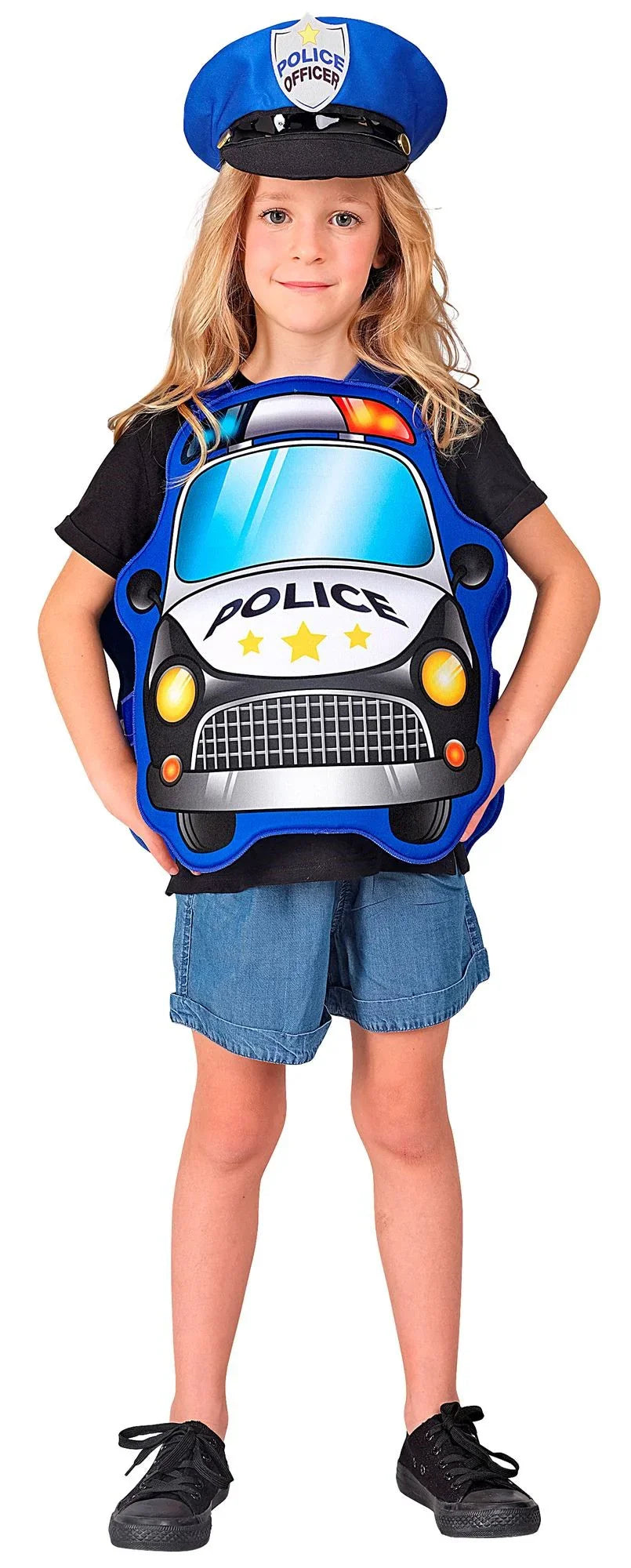 Disfraz de Policía con Coche Patrulla Infantil Policías Infantiles Widmann