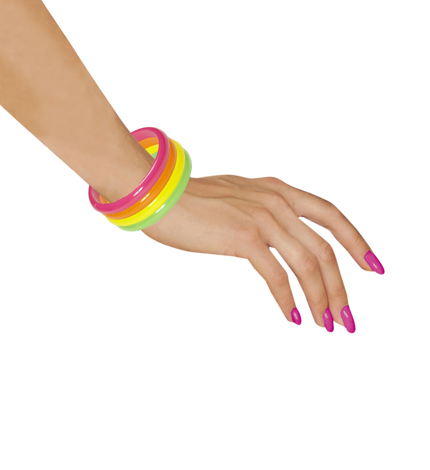 Set de Brazaletes Años 80 en Colores Neón Años 80 Widmann