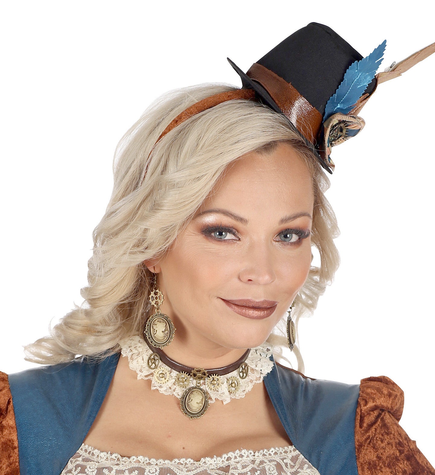 Kit Steampunk con Pendientes y Collar Steampunk Widmann