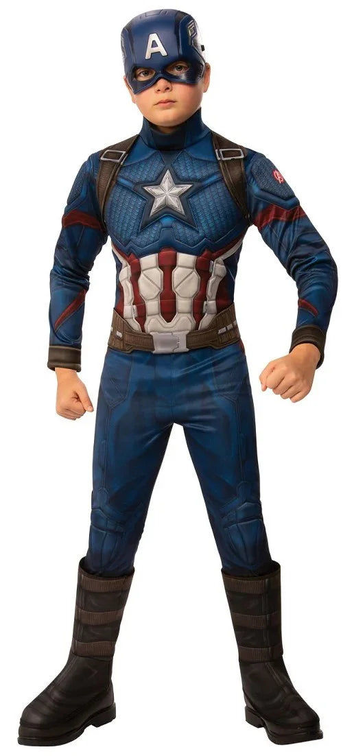 Disfraz de Capitán América Endgame para Niño Superhéroes Infantiles Rubies