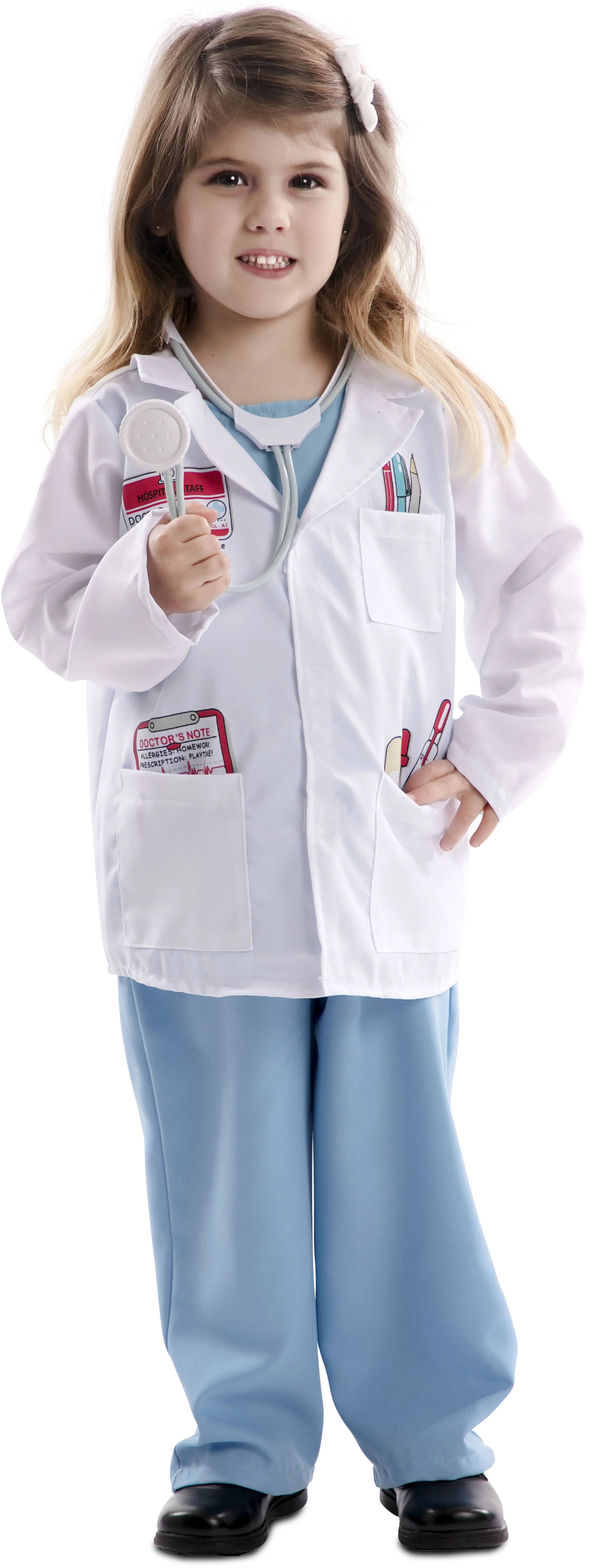 Disfraz de Doctor con Estetoscopio Infantil Enfermera y Médico EuroCarnavales