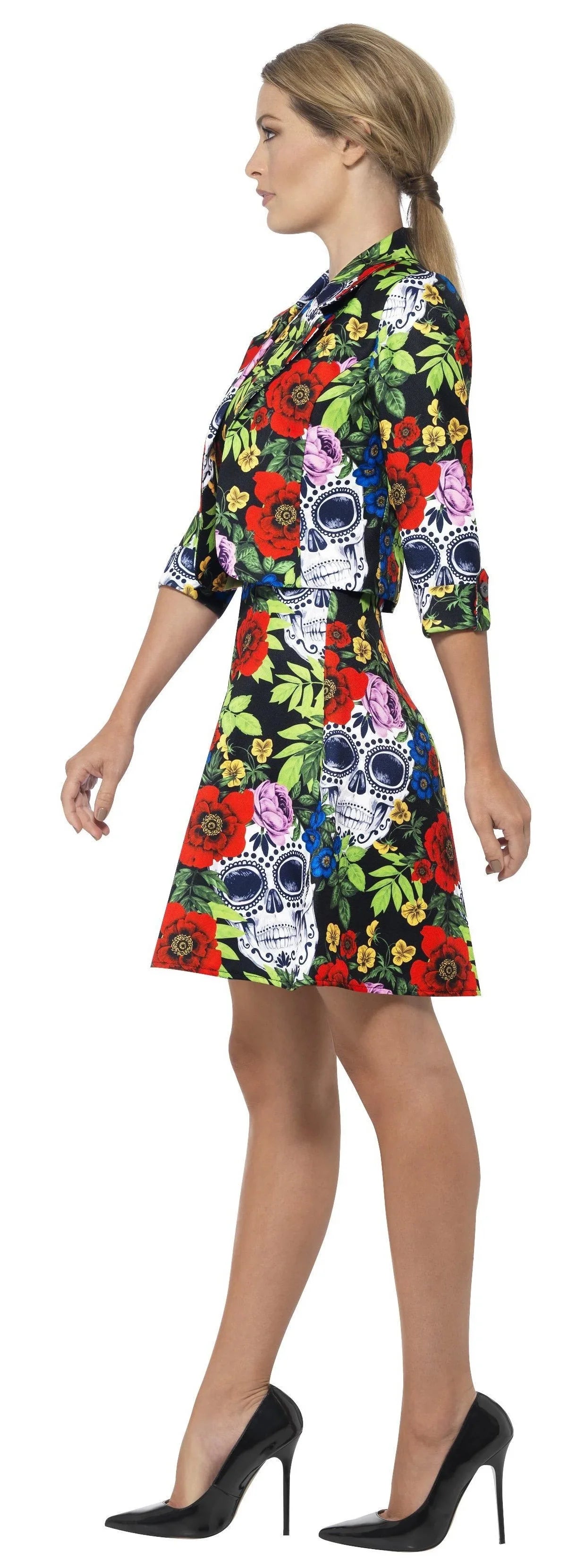 Vestido de Catrina Muerte Mexicana para Mujer Catrina Smiffys