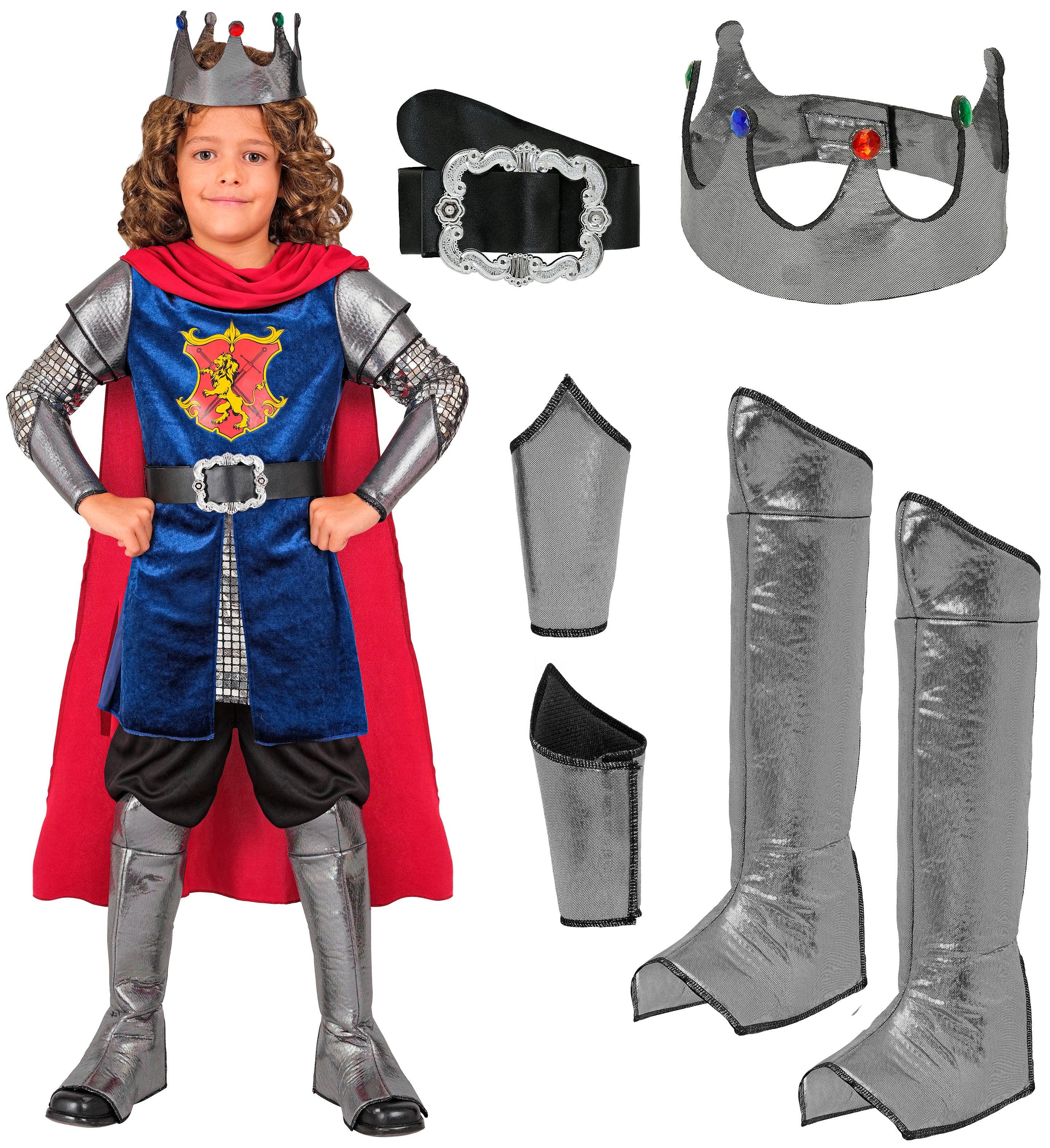 Disfraz de Rey Medieval con Armadura para Niño Reyes y Reinas Medievales Widmann