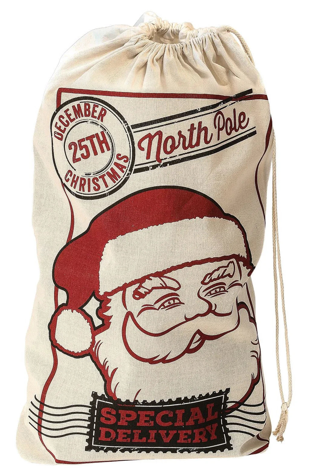 Saco de Papá Noel Blanco Papa Noel y Mama Noel Widmann