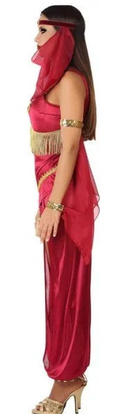Disfraz de Princesa Árabe Rojo para Mujer Árabes Atosa