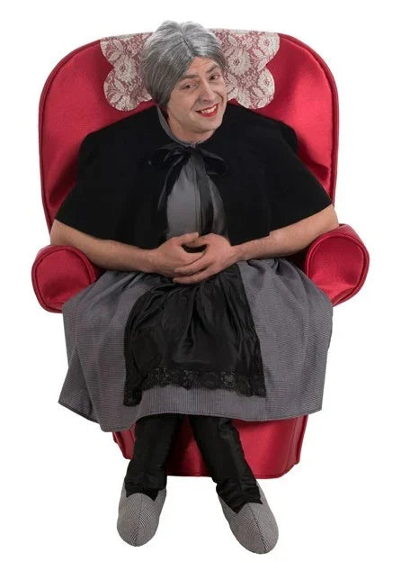 Disfraz de Abuela en Sillón para Adulto Abuelas y Ancianos Nines