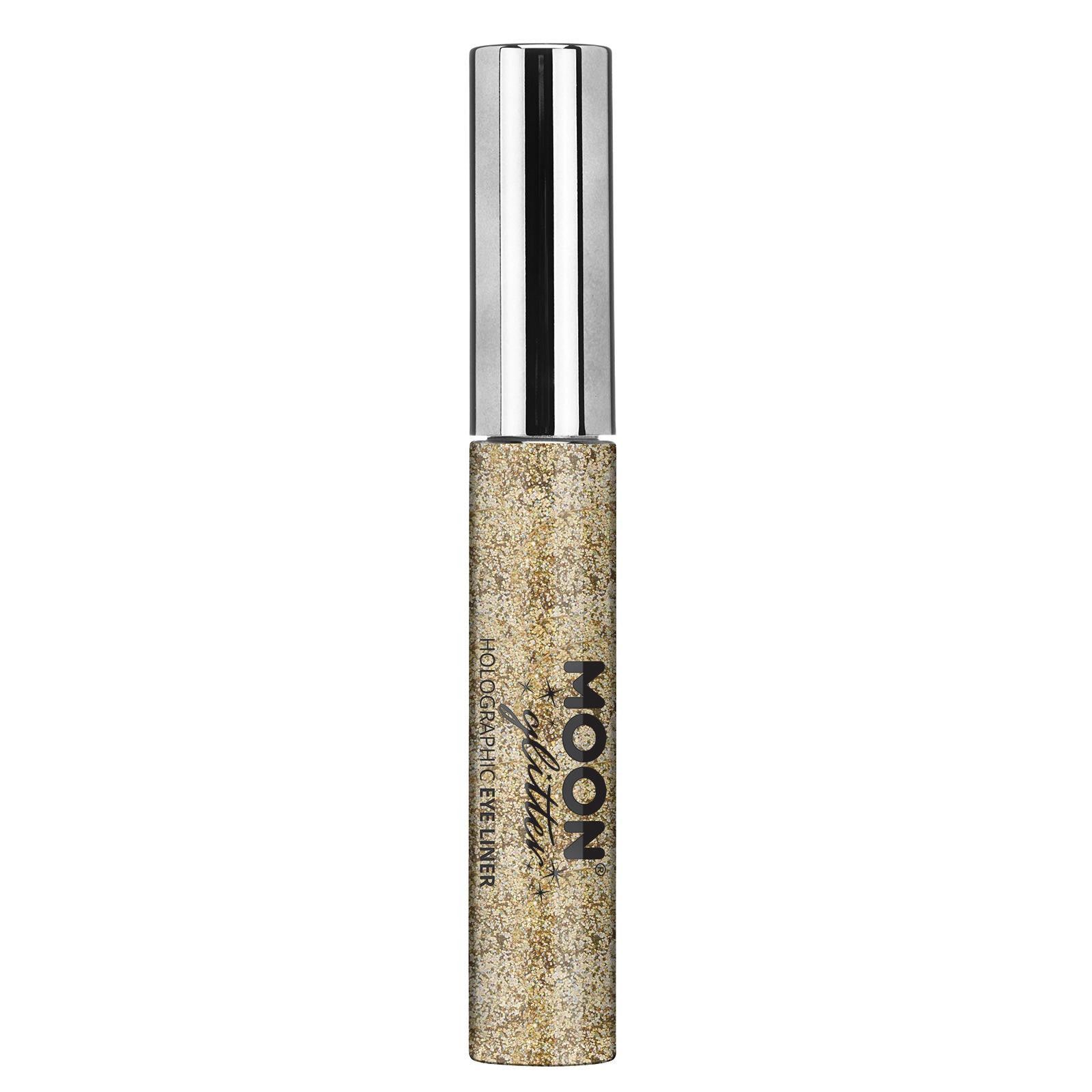 Eye Liner con Purpurina Holográfica en Colores Maquillaje y Pinturas Smiffys Dorado
