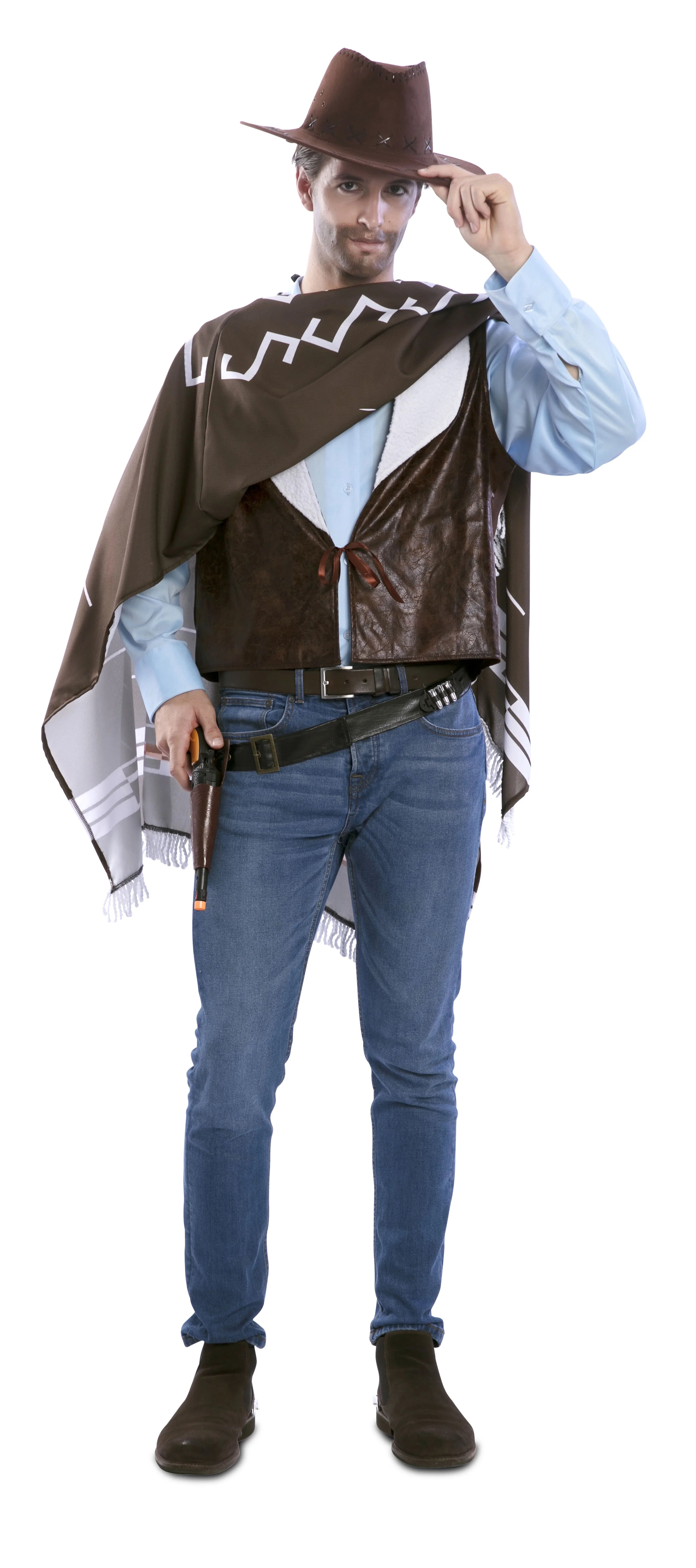 Disfraz de Vaquero Clint Eastwood para Hombre Vaquero EuroCarnavales